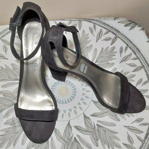 WORTHINGTON   BLACK VELVET HEELS
